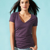 Women’s CVC Deep V-Neck T-Shirt